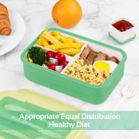 Fiambrera infantil de 1400Ml Para Adultos,tupper Para niños, sin BPA colegio con 3 Compartimentos, Para microonda - details 6