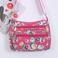 Bolso Cruzado de Lienzo con Estampado Floral Correa Ajustable, Cierre de Cremallera, Forro de Poliéster, Colores Mixtos, Mini Bolso de Hombro Casual para Mujeres Accesorio Casual - details 7