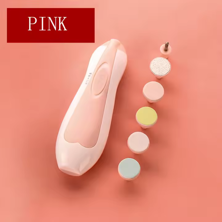 Set de Cuidado de Uñas para Bebé Recién Nacido Pedicura y Manicura Eléctrica para Niños - 1