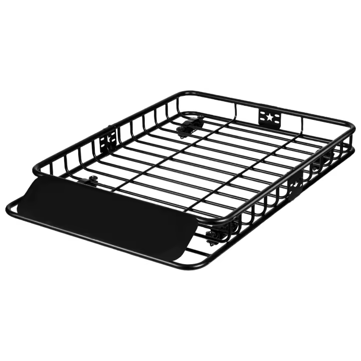 SucceBuy Cesta de carga para portaequipajes de techo, 130,5 x 91,5 x 12,7 cm, bolsa de carga impermeable de 15 pies cúbicos, portador universal de 90 kg de capacidad para SUV y camión - 1