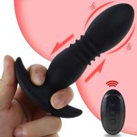 Vibrador Anal Inalámbrico Masajeador Prostatal para Hombres Juguete SM de Estimulación para Retraso de Ejaculación Silicona Salud y Juguetes Sensuales - details 0