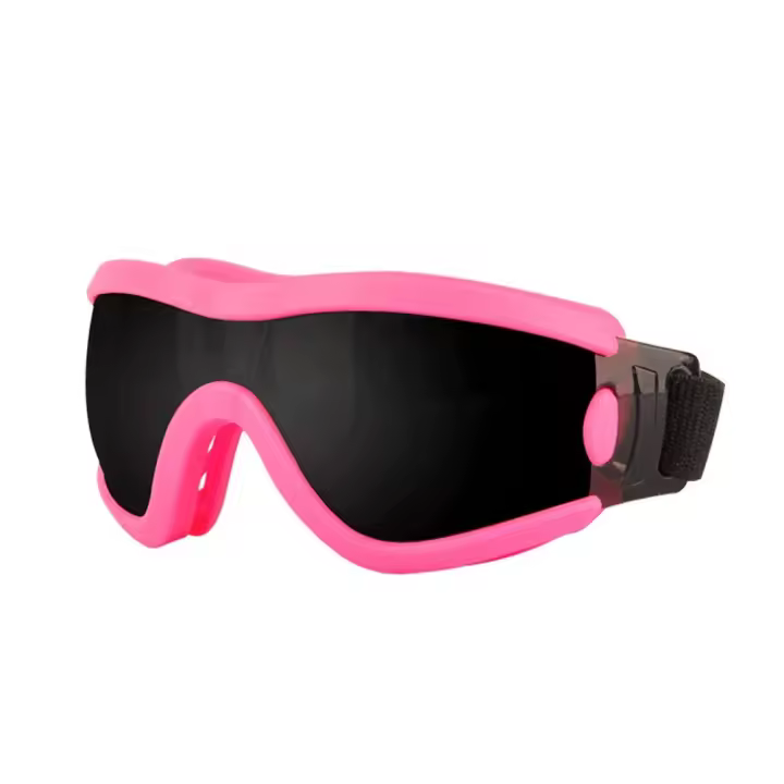 Correa ajustable para gafas para perros, a prueba de viento, resistentes a los rayos UV, gafas de sol para perros, antivaho, impermeables, gafas para mascotas al aire libre - 1