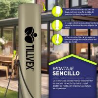 Parasol Excentrico de Sombrilla con 32 Luces LED Solar Giratorio 360º, Protección UV - details 52
