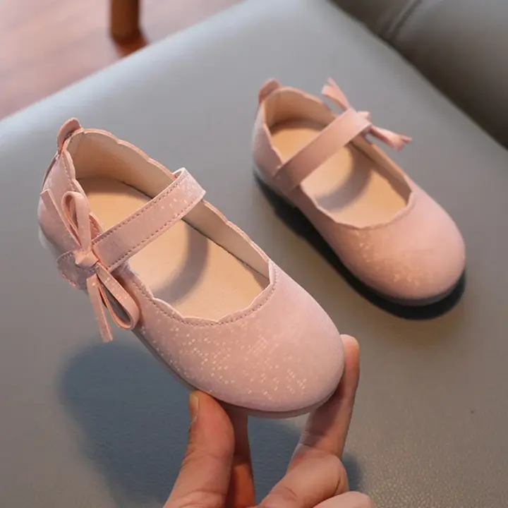 Zapatos de Cuero Suave Antideslizante para Niños Estilo Británico Retro Diseño de lazo Elegante - 1