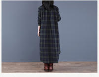 Vestido Vestido de Largo Medio con Cuello de Cáñamo Edición Coreana Otoño 2024 - details 6