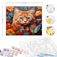 RUOPOTY-pintura acrílica por números para decoración del hogar, pintura Digital sin marco, por números, animales en lienzo - details 4