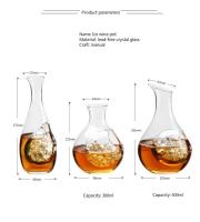 Botella de vidrio sin plomo, whisky, vodka, sake, shochu, herramienta de bar doméstico, 300-400 ml - details 1