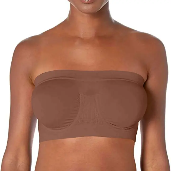 Sujetador Bandau sin costuras para mujer, top corto grande de tubo sin tirantes, ropa interior sexy, nuevo - 1