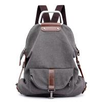 Mochila de lona para mujer, versátil y bolso de hombro a la moda, mochila cruzada multifuncional de estilo Retro para mujer - details 6