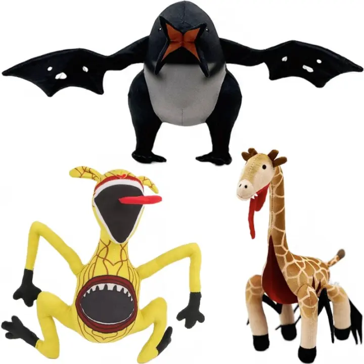 Juguetes de peluche, muñecos de jirafa y pingüino suaves y lindos, muñecos de personajes de animales de peluche, regalos de cumpleaños, Navidad y Halloween para fanáticos del juego - 1