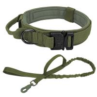 Perro táctico militar duradero, conjunto correa elástica, Collar entrenamiento caminar de nailon para mascotas, Perros medianos - details 4