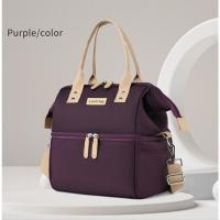 Bolsa de aislamiento térmico de doble capa Bolsa de picnic al aire libre Bolso impermeable portátil Bolsa de almuerzo de mantenimiento fresco con un solo hombro - details 11