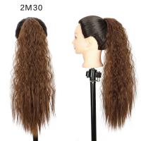 Peluca de cola de caballo con cordón permanente de maíz, extensión de cola de caballo con Clip, cola de caballo rizada larga ondulada, postizo de cola de poni Natural falso - details 19