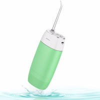 Irrigador inalámbrico portátil con hilo dental de agua caliente, mini hilo dental eléctrico recargable, limpieza de dientes usada, 3 modos IPX7 a prueba de agua, - details 0