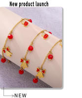 Maple inoxidable ZIRCON Árbol de Navidad Colección de Navidad collar Colgantes pendientes pulsera juego adecuado para Niñas accesorios Elegantes - details 8