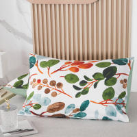Juego de Ropa de Cama Moderno Botánico Funda Edredon de Poliéster Suave Patrón de Ramas y Hojas - details 4