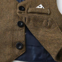 Conjunto de tres piezas de chaleco de caballero para niños de primavera, cárdigan de algodón de manga larga, pantalones de traje, ropa infantil de moda. - details 6