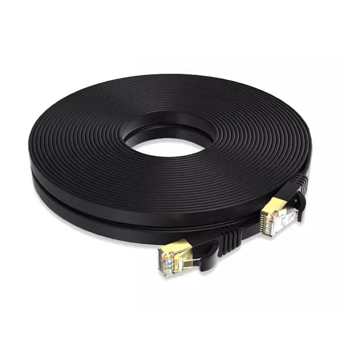 Nephy Cable de Ethernet Negro Cat7 Cordón de Red RJ45 para Router Modem Electrónica Accesorios