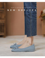 Zapatos de ballet Gamuza francesa Boca Ligera Solo 2025, nuevos, suela suave, fondo plano, punta redonda, arco un pedal. - details 7