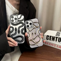 Funda de teléfono con letras de moda de lujo para iPhone 16 Pro 15 Promax 14 Pro 13 12 Promax negro plateado IMD Soft Cover. - details 7