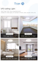 Lámpara de techo LED CANMEIJIA 220V Luz de panel 15W 20W 30W 50W para decoración de cocina y sala de estar Iluminación interior moderna material de cuerpo plástico y sombra de resina - details 11