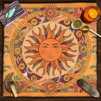 Mantel de Jardín Lunar Tela de Tarot Decoración de Mesita de Brujería Almohadillas de Astrología - details 9