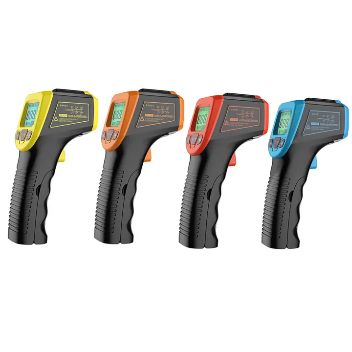 Termómetro Industrial Infrarrojo de Alta Temperatura GM320S Nuevo -58~1112℉ LCD Puntero Láser Plástico Recomendado para Barbacoa Uso en Cocina - 1