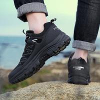 Zapatillas de senderismo al aire libre para hombre, zapatos de Trekking con cordones, para escalada de montaña, transpirables - details 11