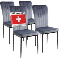 Silla de Comedor, Juego de 4 sillas, Negro - details 20