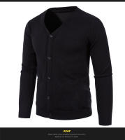 Cardigan de Moda para Hombres Abrigo de Punto de Manga Larga con Botones - details 9