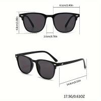 Conjunto de 3 Gafas para Mujer con Remaches, Estilos Redondos y Diferentes, Personalidad Vanguardista, Gafas Polivalentes de Calle - details 3
