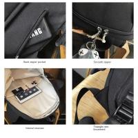 Mochila impermeable de tiburón a la moda, bolso informal de viaje para ordenador portátil con múltiples bolsillos, mochila escolar de nailon de gran capacidad para estudiantes universitarios y adolescentes - details 3