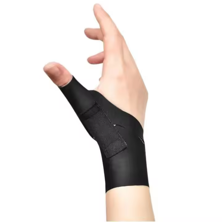 Muñequera protectora de compresión elástica suave, Protector de pulgar Spica Spt, muñequera ligera para deportes de gimnasio - 1