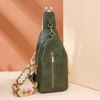 Riñonera de cuero PU para mujer, bolso de pecho sencillo de estilo bohemio para mujer, bolso de hombro deportivo Retro occidental de gran capacidad para ciclismo - details 20