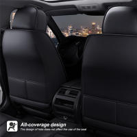 Cubierta de asiento de coche universal en cuero PU para la temporada completa Fácil instalación Protección para asiento de coche SUV - details 9