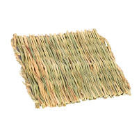 Estera de paja de animales pequeños, estera de cama tejida a mano segura y masticable para mascotas, nido de molienda para dormir - details 4