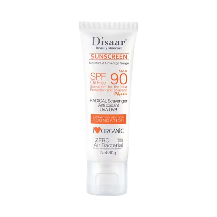 Disaar Nueva Crema de Protección Solar 80g Spf90 Protector Corporal Loción Protector Solar Facial para Cara. - 1