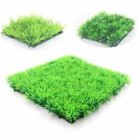 Suministros de acuario para pecera, paisaje de acuario de 4 tamaños, alta simulación de césped de agua, plástico verde ABS - details 0