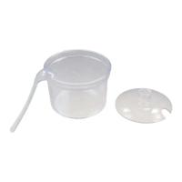 Cuchara y tapa para condimentos, tarro acrílico transparente a prueba de goteo, recipiente para condimentos visible, mesa de comedor - details 10