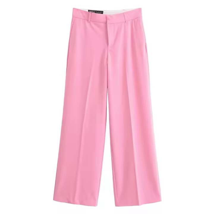 Conjunto de Traje Casual para Mujer de Cintura Alta Blazers Rectos Moda Plus Size - 1