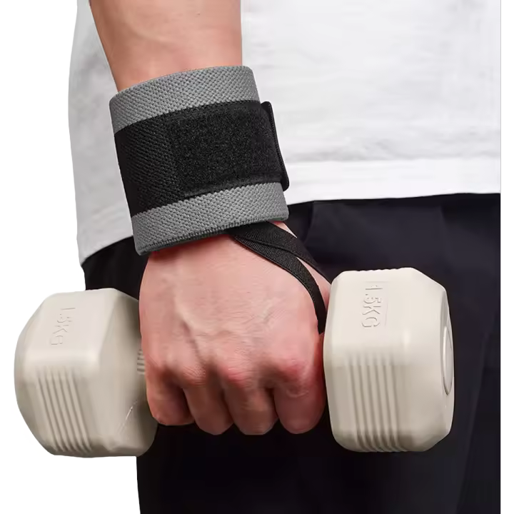 AOLIKES 1 Par De Banda De Muñeca De Soporte Extra Fuerte Para Levantamiento De Pesas Y Entrenamiento De Gimnasio Material De Poliéster Y Goma Para Adultos - 1