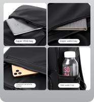 Mochila sencilla para hombre, morral informal a la moda, ordenador con bolsa para carga Usb, viaje al aire libre - details 5