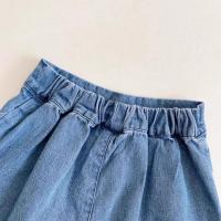 Pantalones Cortos De Denim Para Niñas Estampados De Oso Estilo Coreano Veraniego Cierre Elástico Talla True Fit - details 8
