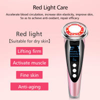 Masajeador Facial EMS con fotones LED, terapia de luz roja, cuidado de la piel, antienvejecimiento, máquina de estiramiento Facial, belleza, limpiador de poros faciales caliente y frío - details 3