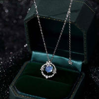 Collar con Colgante de Estrellas Plateado Esterlina S925 Joyería de Moda sin Alergias para Mujeres - details 1