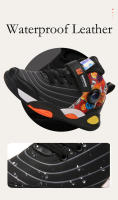 Zapatillas de baloncesto de cuero impermeables para niños, zapatos de tenis para niños, zapatillas para correr al aire libre, zapatos deportivos escolares antideslizantes, moda - details 5