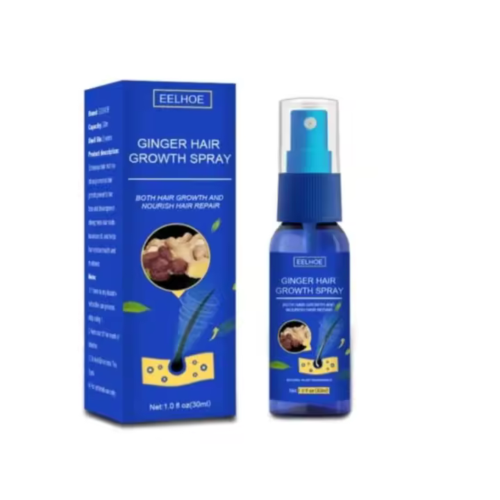 EELHOE Hair Growth Spray: promueve un cabello más grueso y fuerte. El extracto de jengibre previene la calvicie, hidrata el cuero cabelludo y fortalece - 1