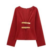 Primavera mujer moda abrigo sólido cuello pico manga larga cinturón cárdigan chaqueta mujer Casual Chic Slim mujer nuevo en abrigos Top - details 1