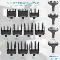 Cortadora de pelo profesional para hombre, recortadora eléctrica de Metal para peluquero, máquina de corte de pelo, 18 piezas - details 1