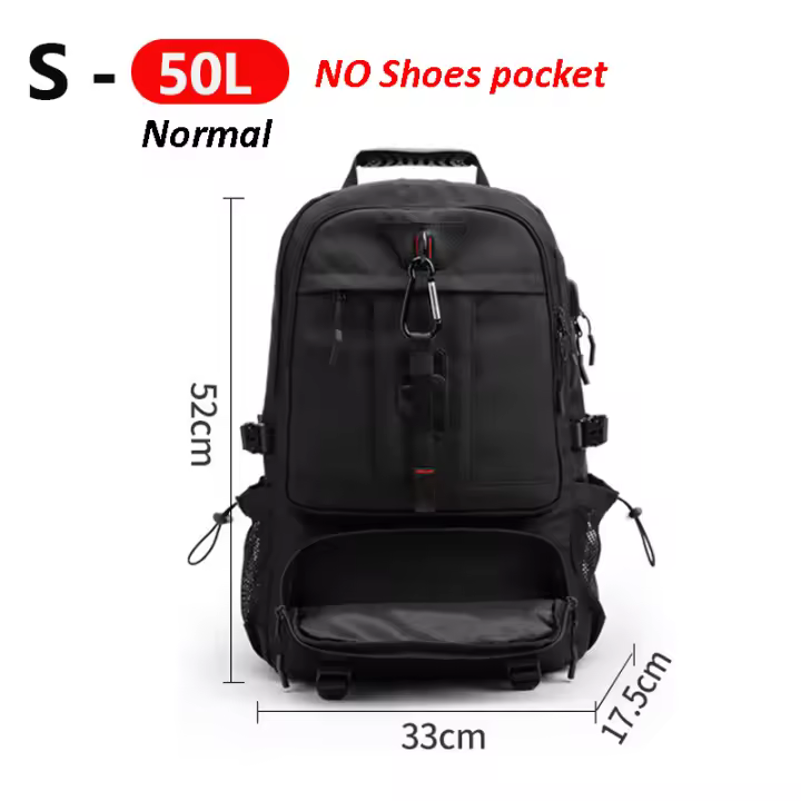 Bolsa de montañismo Mochila deportiva para hombre al aire libre con USB Senderismo Montaña Tabla de surf 50L 60L 80L Bolsa de hombro para acampar y excursiones - 1